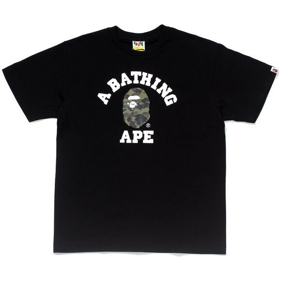 Bape Other - BAPE Color Camo College T-shirt Black Green | A Bathing Ape